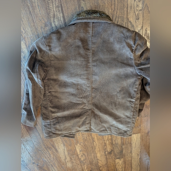 Vintage Bagpiper Men's Brown Corduroy Jacket with Faux Fur Lining Sz 48 (Medium) - Picture 7 of 14